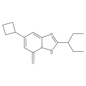7-Cyclobutyl-2-(pentan-3-yl)-[1,2,4]triazolo[1,5-a]pyridin-5-ol结构式
