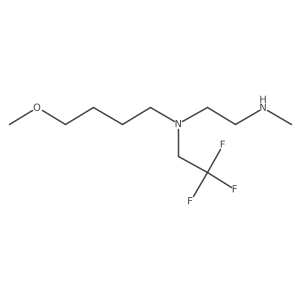 {2-[(4-Methoxybutyl)(2,2,2-trifluoroethyl)amino]ethyl}(methyl)amine结构式