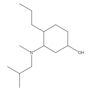 3-[Methyl(2-methylpropyl)amino]-4-propylcyclohexan-1-ol Structure