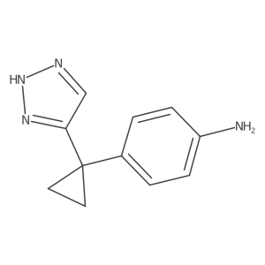 4-[1-(1H-1,2,3-triazol-4-yl)cyclopropyl]aniline结构式