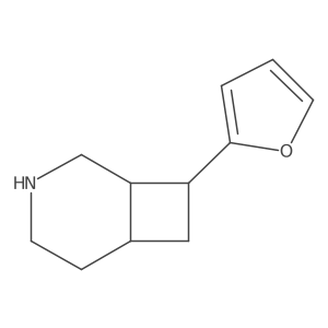 (1S,6R,8S)-8-(furan-2-yl)-3-azabicyclo[4.2.0]octane结构式