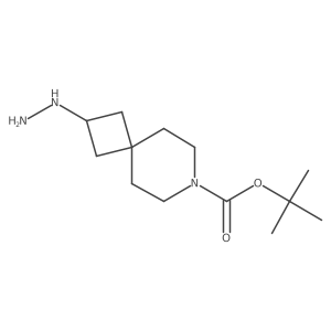 tert-Butyl 2-hydrazinyl-7-azaspiro[3.5]nonane-7-carboxylate Structure