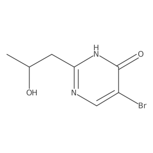 5-Bromo-2-(2-hydroxypropyl)pyrimidin-4-ol Structure