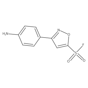 3-(4-Aminophenyl)-1,2-oxazole-5-sulfonyl fluoride结构式