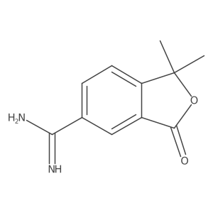 1,1-Dimethyl-3-oxo-1,3-dihydro-2-benzofuran-5-carboximidamide结构式