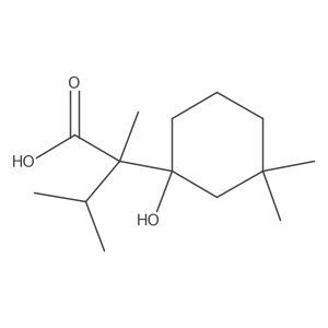 2-(1-Hydroxy-3,3-dimethylcyclohexyl)-2,3-dimethylbutanoic acid结构式