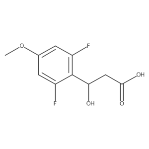 (3S)-3-(2,6-difluoro-4-methoxyphenyl)-3-hydroxypropanoic acid结构式
