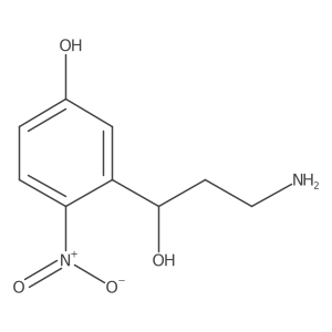 3-[(1S)-3-amino-1-hydroxypropyl]-4-nitrophenol Structure
