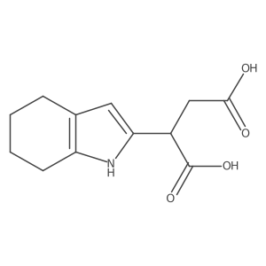 2-(4,5,6,7-tetrahydro-1H-indol-2-yl)butanedioic acid结构式