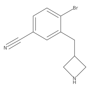 3-[(Azetidin-3-yl)methyl]-4-bromobenzonitrile结构式