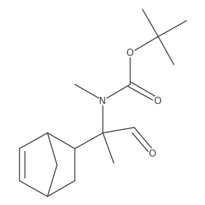 tert-butyl N-(2-{bicyclo[2.2.1]hept-5-en-2-yl}-1-oxopropan-2-yl)-N-methylcarbamate结构式