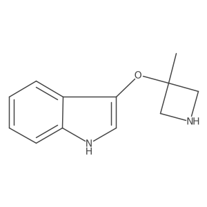 3-[(3-methylazetidin-3-yl)oxy]-1H-indole结构式