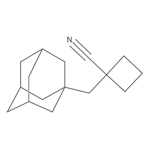 1-[(Adamantan-1-yl)methyl]cyclobutane-1-carbonitrile结构式