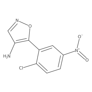 5-(2-Chloro-5-nitrophenyl)-1,2-oxazol-4-amine Structure