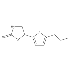 5-(5-Propylthiophen-2-yl)-1,3-oxazolidin-2-one Structure