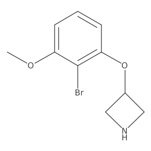 3-(2-Bromo-3-methoxyphenoxy)azetidine Structure