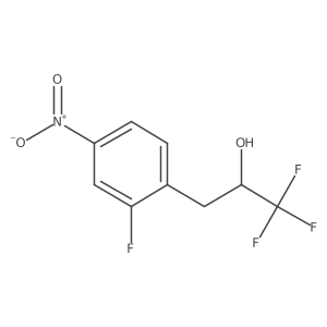 1,1,1-Trifluoro-3-(2-fluoro-4-nitrophenyl)propan-2-ol Structure