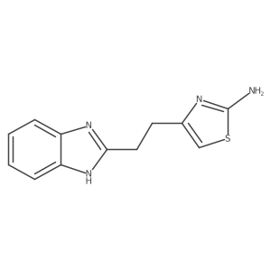 4-[2-(1H-1,3-benzodiazol-2-yl)ethyl]-1,3-thiazol-2-amine结构式