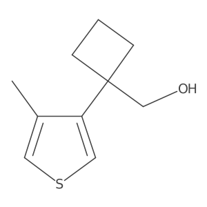 [1-(4-Methylthiophen-3-yl)cyclobutyl]methanol Structure