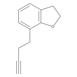 7-(But-3-yn-1-yl)-2,3-dihydro-1-benzofuran结构式