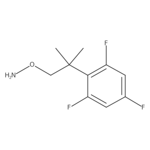 O-[2-methyl-2-(2,4,6-trifluorophenyl)propyl]hydroxylamine Structure