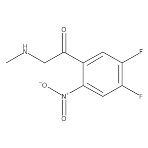 1-(4,5-Difluoro-2-nitrophenyl)-2-(methylamino)ethan-1-one Structure