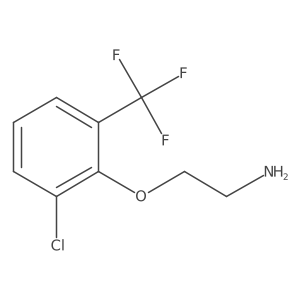 2-[2-Chloro-6-(trifluoromethyl)phenoxy]ethan-1-amine结构式