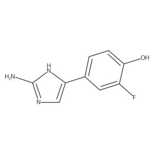 4-(2-amino-1H-imidazol-5-yl)-2-fluorophenol Structure