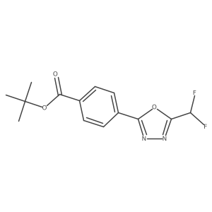Tert-butyl 4-[5-(difluoromethyl)-1,3,4-oxadiazol-2-yl]benzoate Structure