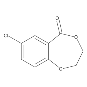 7-Chloro-2,3-dihydro-5H-1,4-benzodioxepin-5-one Structure