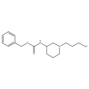 benzyl N-[1-(3-hydroxypropyl)-3-piperidyl]carbamate结构式