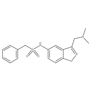 N-{3-[(dimethylamino)methyl]-1,2-benzoxazol-5-yl}-1-phenylmethanesulfonamide结构式