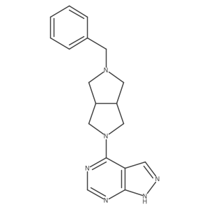 2-benzyl-5-{1H-pyrazolo[3,4-d]pyrimidin-4-yl}-octahydropyrrolo[3,4-c]pyrrole Structure