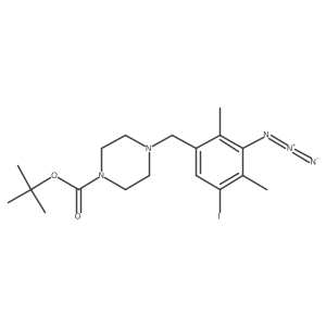 Tert-butyl 4-[(3-azido-5-iodo-2,4-dimethylphenyl)methyl]piperazine-1-carboxylate Structure