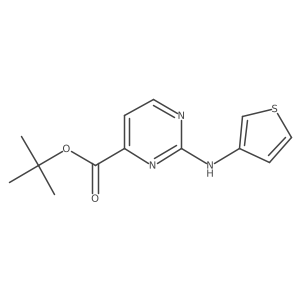 Tert-butyl 2-[(thiophen-3-yl)amino]pyrimidine-4-carboxylate Structure