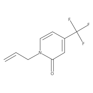 1-(Prop-2-en-1-yl)-4-(trifluoromethyl)-1,2-dihydropyridin-2-one结构式