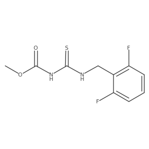 methyl N-{[(2,6-difluorophenyl)methyl]carbamothioyl}carbamate结构式