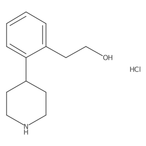 2-(2-(Piperidin-4-yl)phenyl)ethan-1-ol hydrochloride结构式