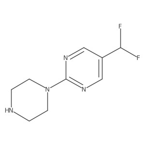 5-(Difluoromethyl)-2-(1-piperazinyl)pyrimidine Structure