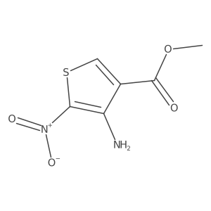 Methyl 4-Amino-5-nitrothiophene-3-carboxylate Structure
