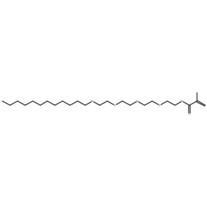 Tetraethylene glycol lauryl ether methacrylate结构式