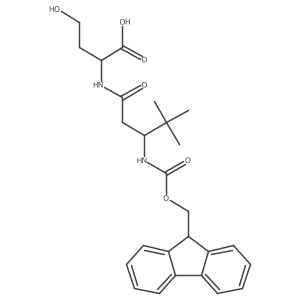 (2R)-2-[3-({[(9H-fluoren-9-yl)methoxy]carbonyl}amino)-4,4-dimethylpentanamido]-4-hydroxybutanoic acid结构式