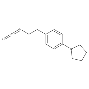 1-[4-(2-Isocyanatoethyl)phenyl]pyrrolidine Structure