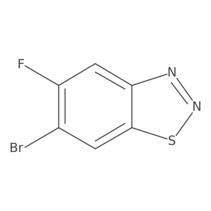 6-Bromo-5-fluoro-1,2,3-benzothiadiazole结构式