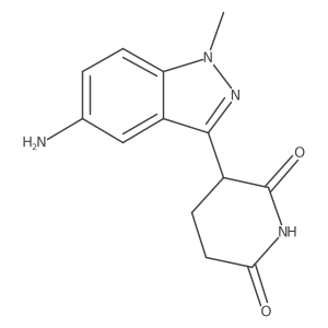 3-(5-amino-1-methyl-1H-indazol-3-yl)piperidine-2,6-dione结构式
