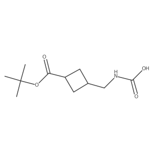 ({3-[(Tert-butoxy)carbonyl]cyclobutyl}methyl)carbamic acid Structure