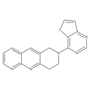4-{6H,7H,8H,9H-pyrido[2,3-b]1,6-naphthyridin-7-yl}thieno[3,2-d]pyrimidine Structure