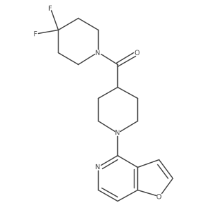 4-(4,4-Difluoropiperidine-1-carbonyl)-1-{furo[3,2-c]pyridin-4-yl}piperidine Structure
