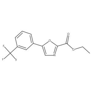 Ethyl 5-(3-(trifluoromethyl)phenyl)oxazole-2-carboxylate Structure