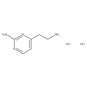 4-(2-Aminoethyl)pyrimidin-2-amine dihydrochloride结构式